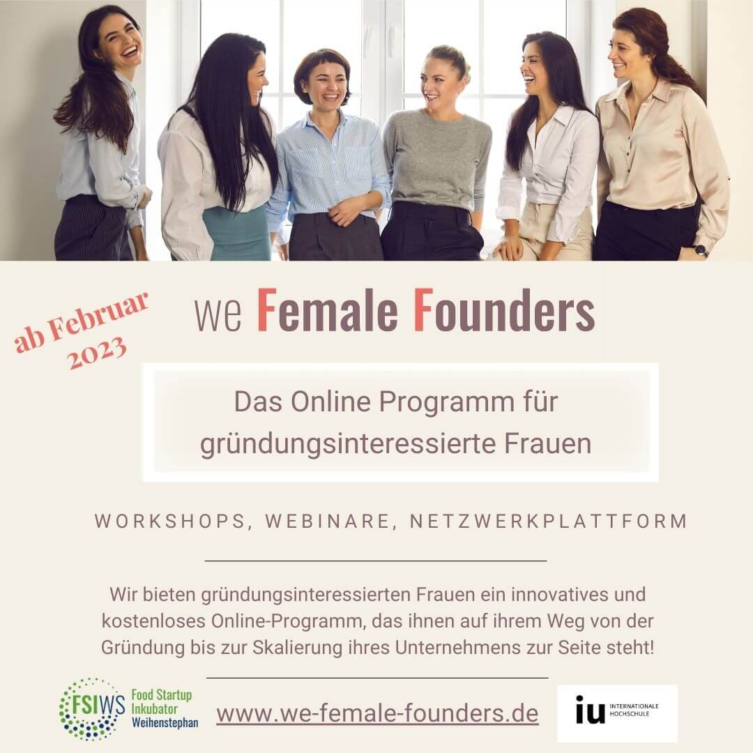 we Female Founders Online Programm