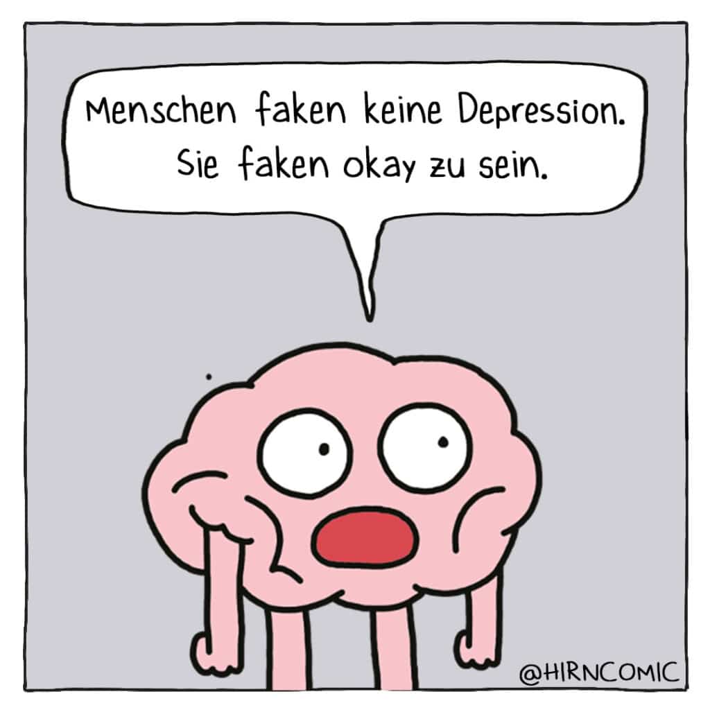 Depression day brain comic